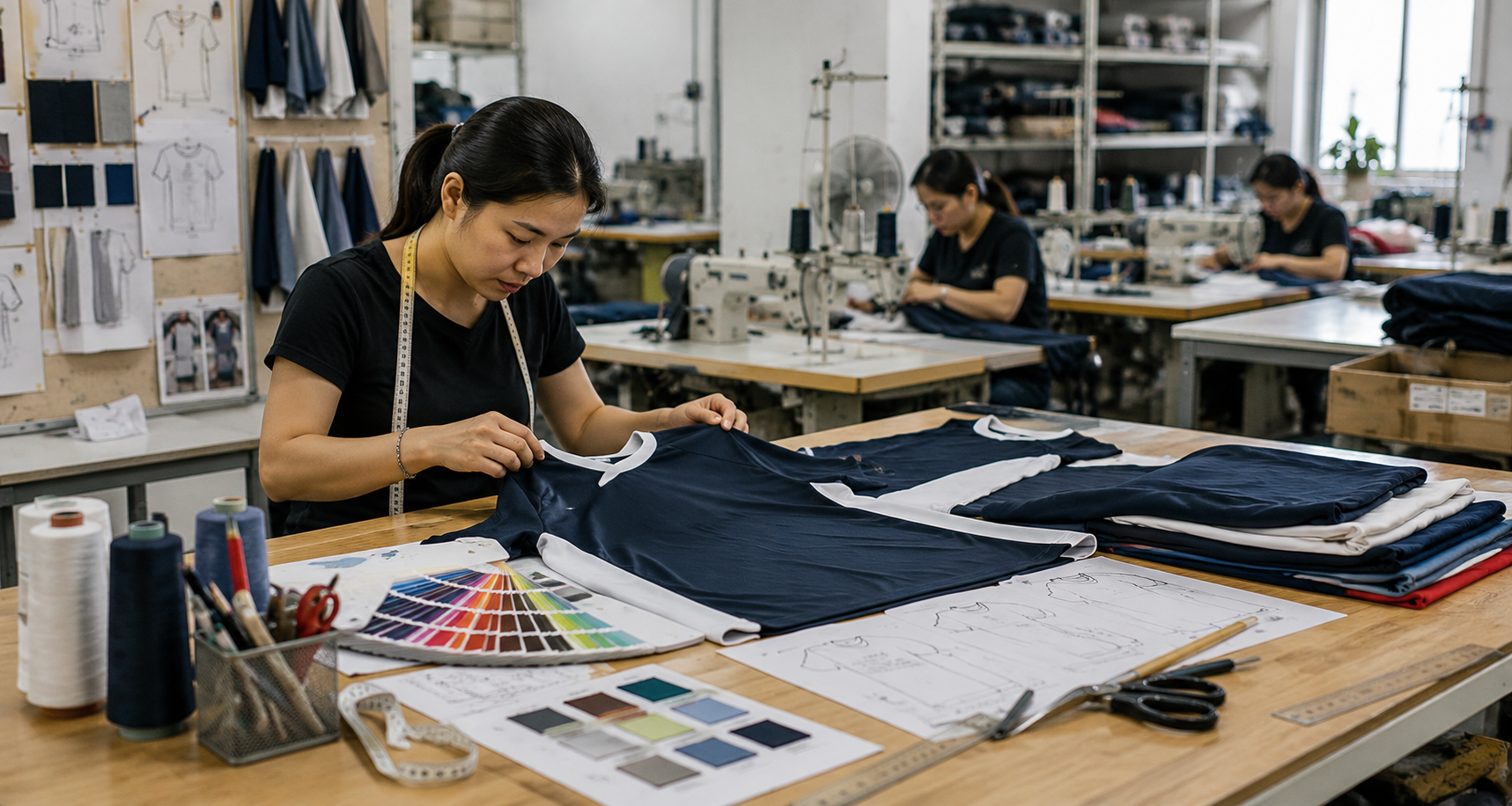 Custom sportswear sample development in Vietnam